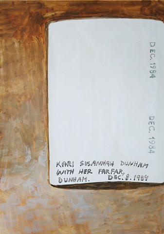 Kari Dunham, 40 Days Forty Sacraments, Day 14, gouache painting photograph