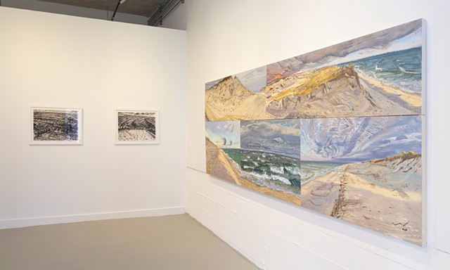 installation view of "Land and Sea"