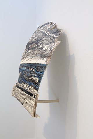 side view of "Wreckage (high tide, Race Point)"