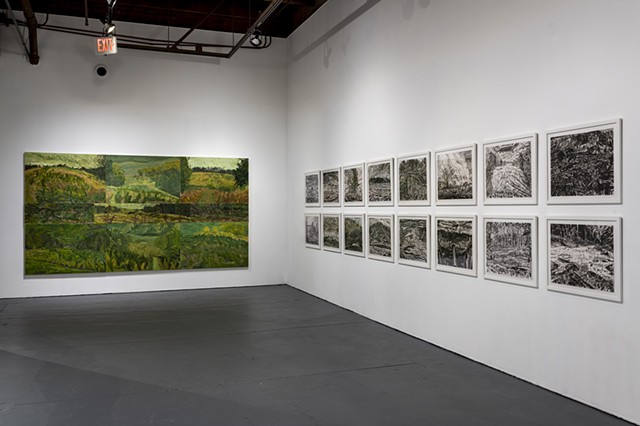 Installation view of "Battlegrounds"