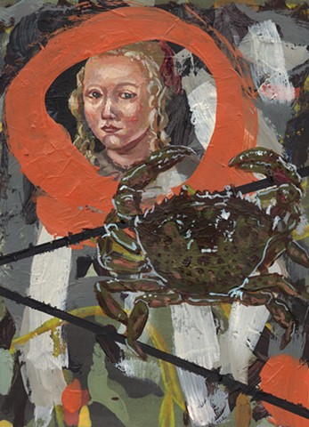 Gibbs Portrait with Green Crab, Richard Moninski