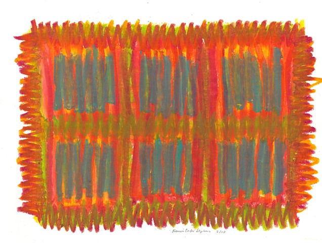 Harmonic, 2010, 6 x 8 in., oil pastel on paper (SOLD)