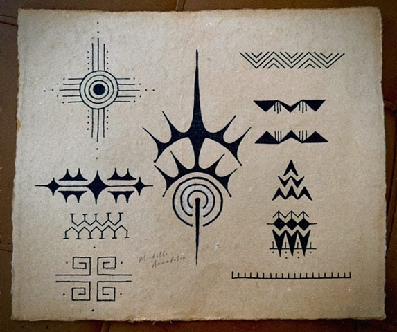 Ink on Handmade Paper