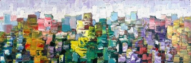 Cityscape abstract by JOEL BARR, Savannah artist