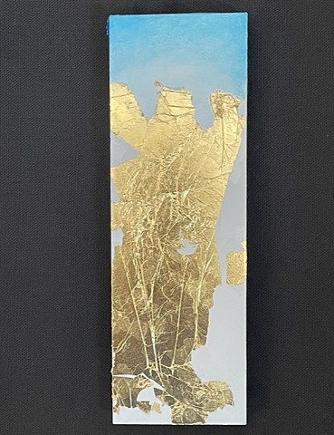 gold leaf and oil painting by Joel Barr, Savannah artist