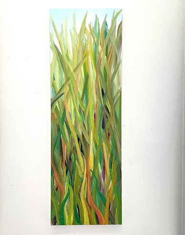 Abstract Landscape of sea grass by Savannah artist Joel Barr