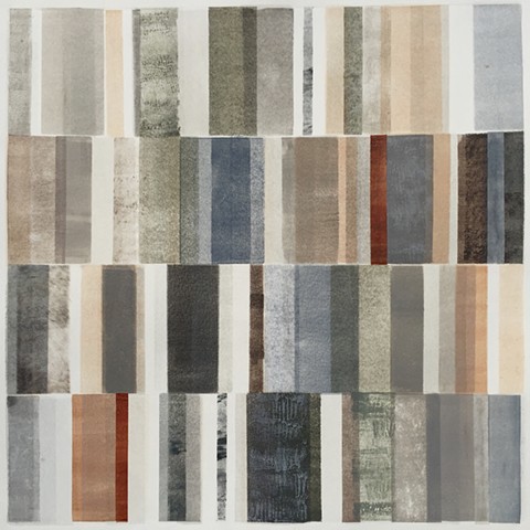 monotype, neutral colors, vertical grid, abstract