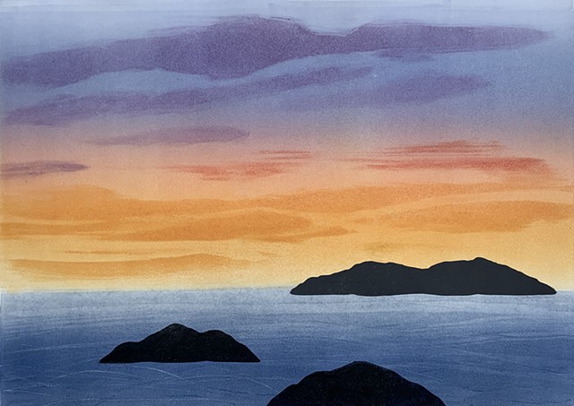 Three Island Sunset