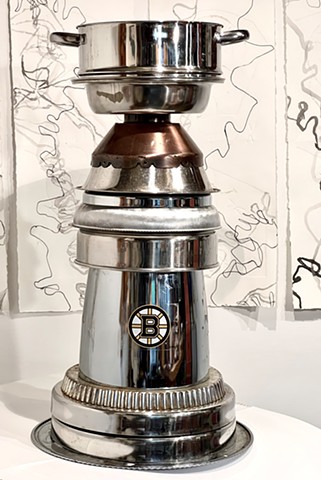 Playing for the Stanley Cup (A sculpture for the Garden of Sustenance, Dover, NH)