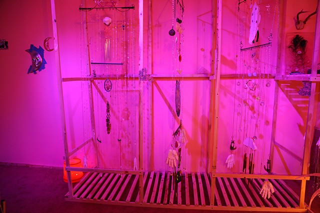 Magicians (Windchimes), Installation view of Oasis
