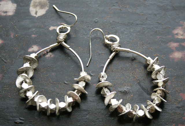 Hallie Earrings in Silver