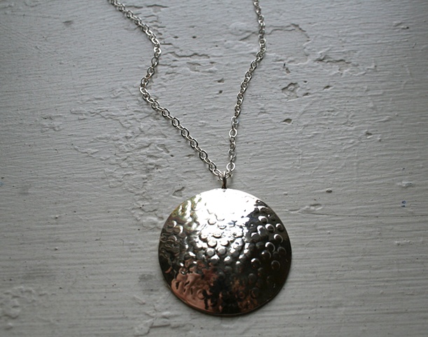 Sterling Full Moon Necklace