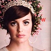 Model Wearing the Cherry Blossom Earrings in the April issue of Virginia Living