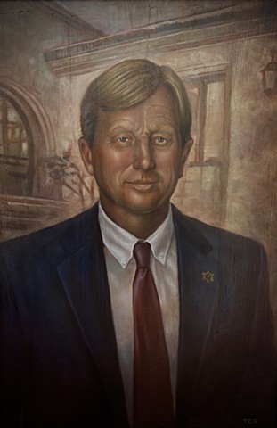 Portrait of Tom Luneau 20x30 oil on panel 