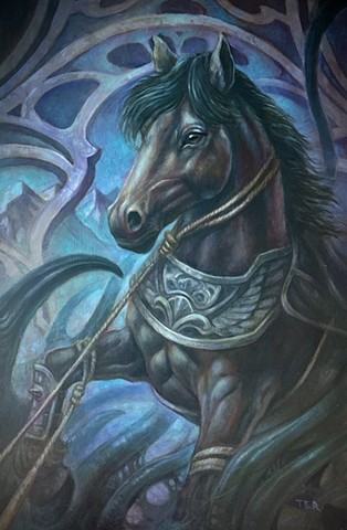 For upcoming artshow at La Luz De Jesus Gallery in Los Angeles