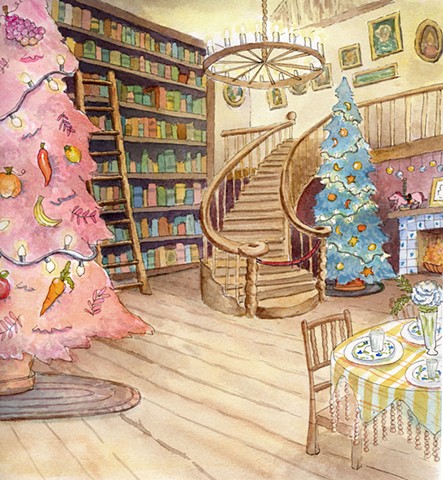 Illustration from "The Kindful Mouse and the Gold Cash Register" 2025