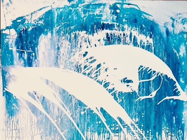 from a favorite Van Morrison song..this painting is joyful and carefree