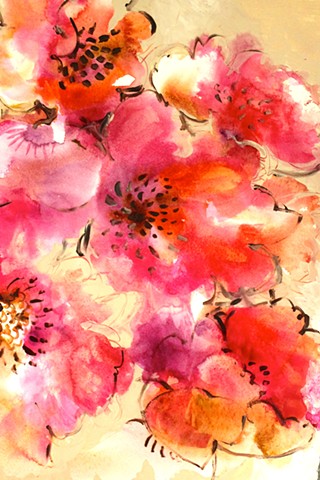 Gold poppies
