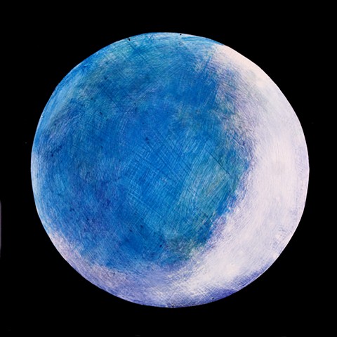 Blue Waxing Crescent