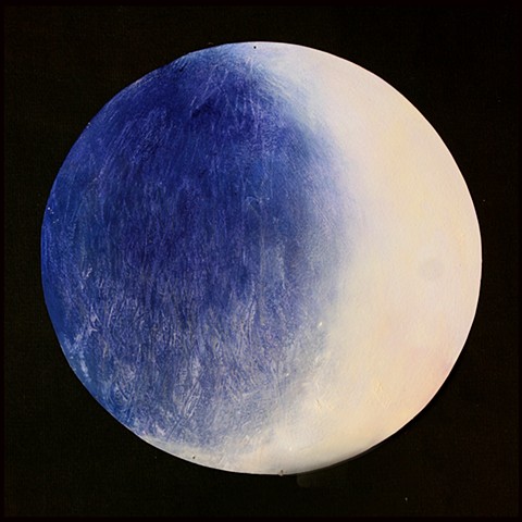 Indigo Waxing Quarter Moon