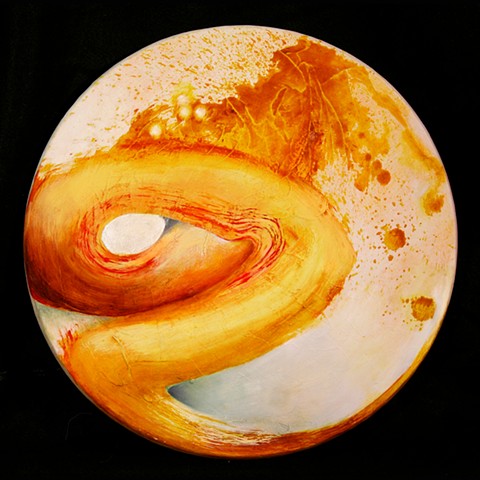 honey and silver abstract about energy emergence