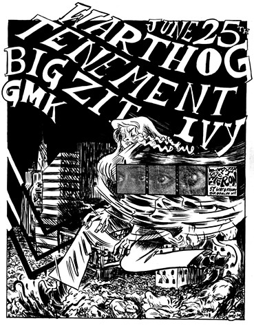 Tenement/Warthog Gig Poster
