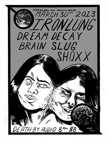Shoxx // Iron Lung Gig Poster 2013