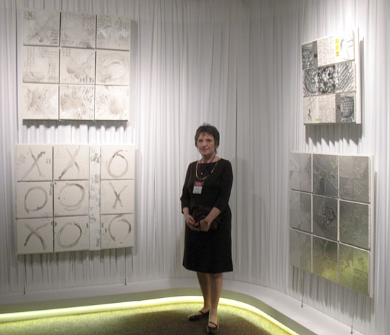 Revealing Culture Exhibit, 2010. Four 36"x36" pieces at Smithsonian.