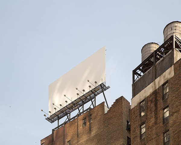 colour photograph of blank sign or billboard from around the world by Walter Segers