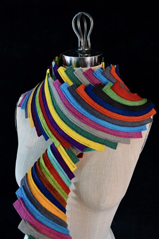 Colorful Spiral Scarf-Large (Detail)