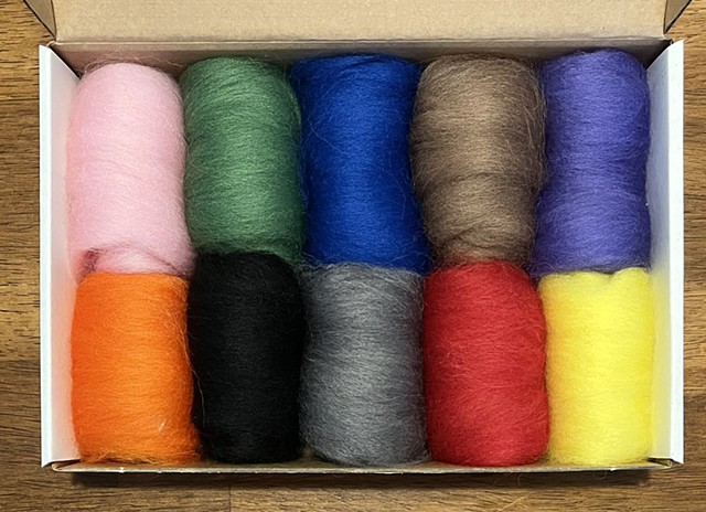 Needle Felting Kit-Wool Only Color Box 1
