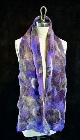 Nuno Felt Scarf-Purple