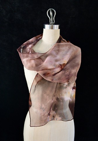 Chiffon Scarf 23-Dark Brown