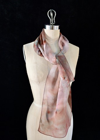 Chiffon Scarf 20-Light Pinkish Brown