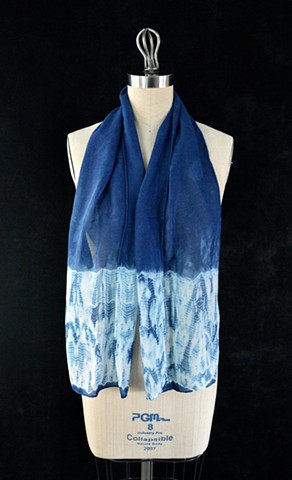 Indigo Scarf-Shibori Ends