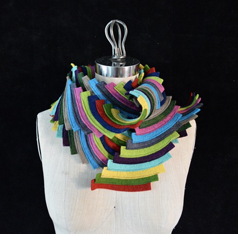 Colorful Spiral Scarf-Small (Detail)