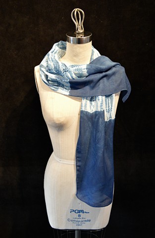 Indigo Scarf 3-Solid Ends