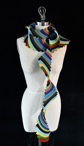 Colorful Spiral Scarf-Thin