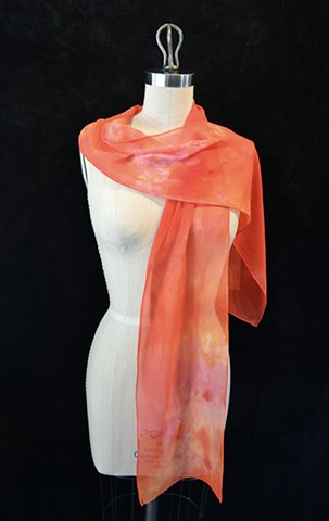 Chiffon Scarf 10-Orange