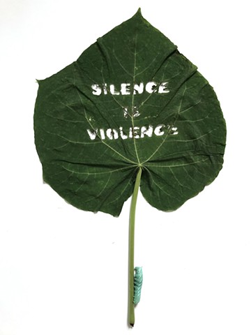 SILENCE IS VIOLENCE bug art nyc