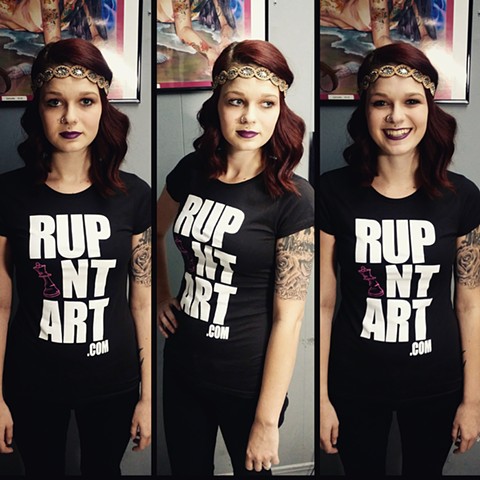Rupintart t-shirts female t-shirts art swag duval artist queen chess piece model