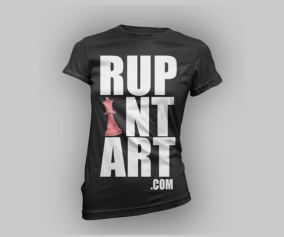 Rupintart t-shirts female t-shirts art swag duval artist queen chess piece