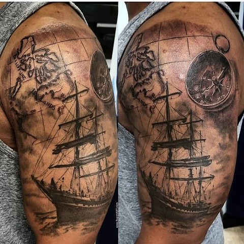 Pirate ship x nautical
