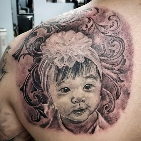 Portrait of client's daughter