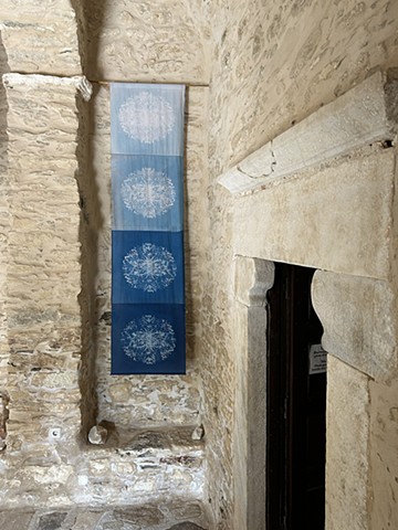 Fading installation at the Bazeos Tower, Naxos 