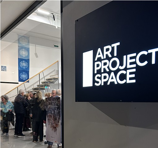 ading installed at Art Project Space Athens Greece