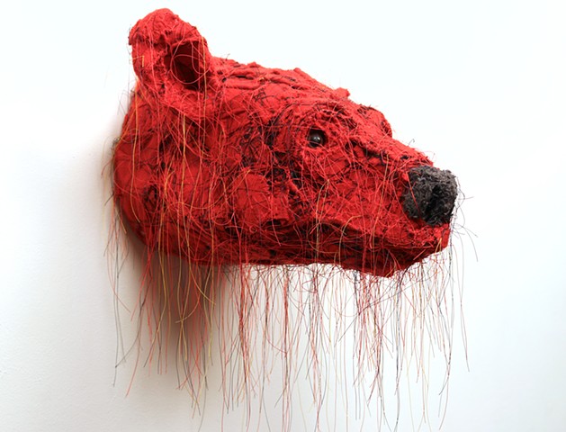 Untitled (Red Bear Head)