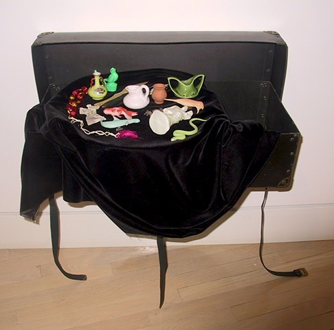 Fabrications; suitcase, source objects