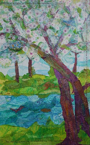 Changing-Seasons Forest; Panel 3 - Spring