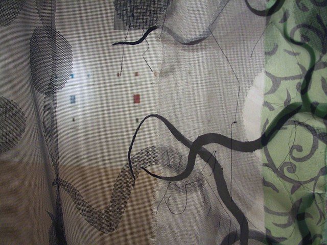Snakes Double Bed Quilt; extreme detail, w/ I serve him...